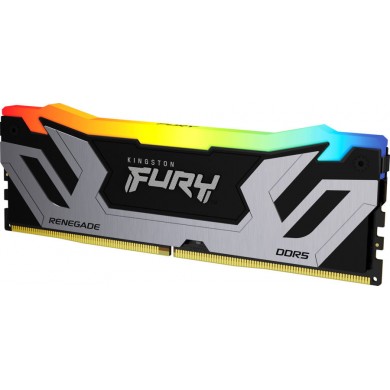 Memorie operativa CUDIMM DDR5-8400 24GB Kingston FURY Renegade Silver RGB