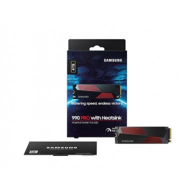 M.2 NVMe SSD Samsung SSD 990 PRO w/Heatsink / 4.0TB  / PCIe4.0 x4 / NVMe2.0