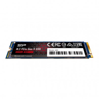 M.2 NVMe SSD Silicon Power A80/ 1.0TB/ PCIe3.0 x4 / NVMe1.3/ M2 Type 2280