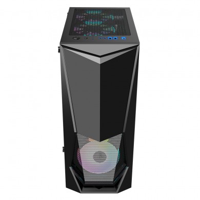 Carcasa 1STPLAYER DK-3 / w/oPSU / Side-Window / 3x120mm / ATX / Black