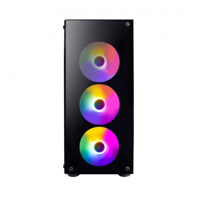 Carcasa Gaming 1STPLAYER Fire Dancing V3-B / w/oPSU / Side-Window / 4x120mm / ATX / Black