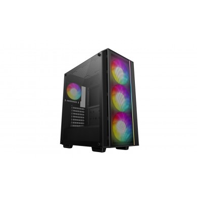 Carcasa DEEPCOOL MATREXX 55 MESH V4 / w/oPSU / Side panel / ATX / Black