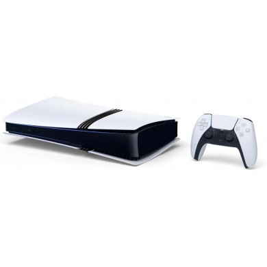Game Console Sony PlayStation 5 PRO Digital Edition, 2TB, White; 1 x Gamepad (Dualsense)
