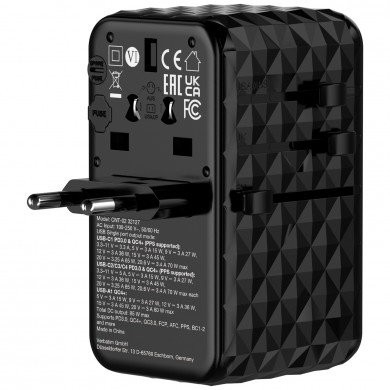 Adaptor universal de calatorie Verbatim GaN III  / 85W