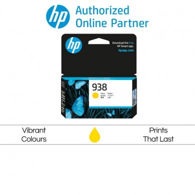 HP 938 (4S6X5PE) Cyan Original Ink Cartridge  for HP OfficeJet Pro 9125e, 9135e, 9720, 9730, HP OFFICEJET PRO 9120 ALL-IN-ONE SERIES, 800 p.