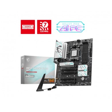 Placa de baza MSI B840 GAMING PLUS WIFI / AM5 / B840 / DDR5 / ATX