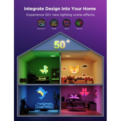 Lumini patrate GOVEE Smart Mini Panel Lights 10 Pack Lumini patrate GOVEE Smart Mini Panel Lights 10 Pack