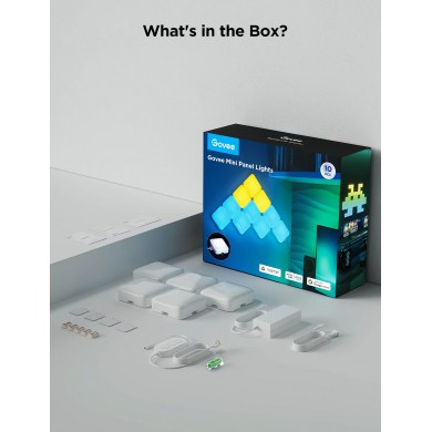 Lumini patrate GOVEE Smart Mini Panel Lights 10 Pack Lumini patrate GOVEE Smart Mini Panel Lights 10 Pack