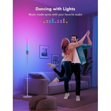 lampa de podea GOVEE RGBICW Cylinder Floor Lamp, Wi-Fi + BT, Multicolor + Extra White LEDs lampa de podea GOVEE RGBICW Cylinder Floor Lamp, Wi-Fi + BT, Multicolor + Extra White LEDs