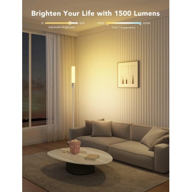 lampa de podea GOVEE RGBICW Cylinder Floor Lamp, Wi-Fi + BT, Multicolor + Extra White LEDs lampa de podea GOVEE RGBICW Cylinder Floor Lamp, Wi-Fi + BT, Multicolor + Extra White LEDs