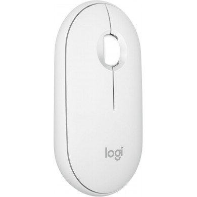Mouse Wireless Logitech Pebble Mouse 2 M350s, Tonal White