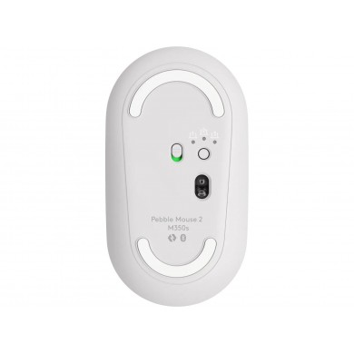 Mouse Wireless Logitech Pebble Mouse 2 M350s, Tonal White
