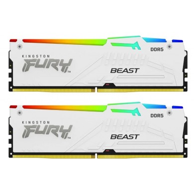 Memorie operativa Kingston FURY Renegade White DDR5 RGB 6400MHz 32GB (Kit of 2*16GB)