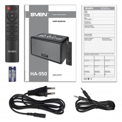 Sistem audio pentru casa SVEN HA-950 Black / 60W / Bluetooth / USB / microSD