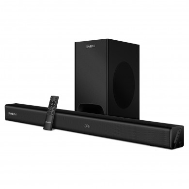 Soundbar cu subwoofer wireless SVEN SB-2400DD Black  / 400W RMS / Bluetooth