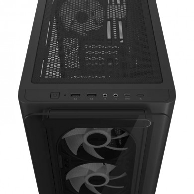 Carcasa ASUS A23 PLUS TG ARGB/ w/oPSU / 4x120mm ARGB fans/ mATX / Black