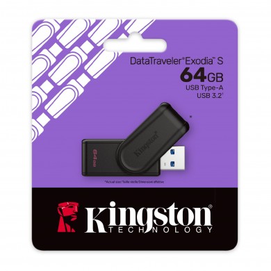 Flash Drive USB Kingston DataTraveler Exodia S / 64GB / 100 MByte/s
