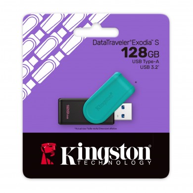 Flash Drive USB Kingston DataTraveler Exodia S / 128GB / 100 MByte/s