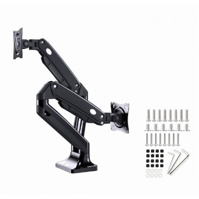 Brat de montare pentru 2 monitoare, cu miscare completa, 17&rdquo;-35&rdquo; Gembird MA-DA2-03