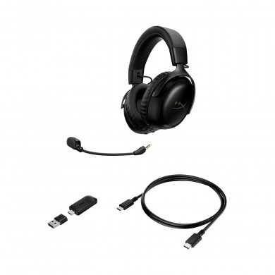 Casti Gaming Wireless HyperX Cloud III S Wireless, Black, [A59YZAA]