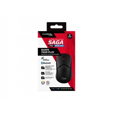 Mouse Gaming Wireless HYPERX Pulsefire Saga Pro, Black [A2PB2AA]