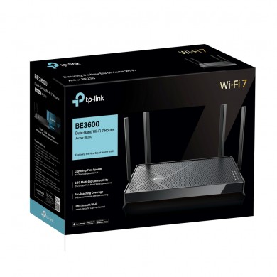 Wi-Fi Router TP-LINK Archer BE230/ AX3600 Dual Band / Wi-Fi7 / 2.5Gigabit / 4 external antennas