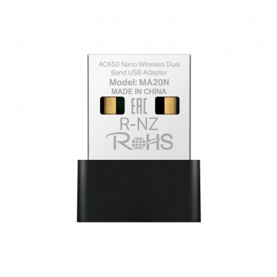 USB 2.0 / Wi-Fi 5 Adapter / MERCUSYS MA20N /  Dual Band AC650
