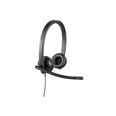Casti Logitech H570e / Stereo / USB-C / Black