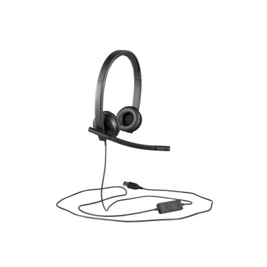 Casti Logitech H570e / Stereo / USB-C / Black