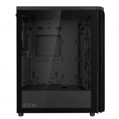 Carcasa ASUS ProArt PA401 Wood Edition/ no PSU / 2x160mm, 1x120mm fan/ ATX/ Black