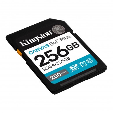 Card de memorie SD 256GB Kingston Canvas Go! Plus G4, 200/160MB/s