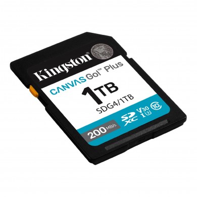 Card de memorie SD 1TB Kingston Canvas Go! Plus G4, 200/160Mbps
