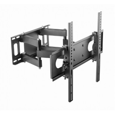 Full-motion TV-Wall Mount for 32 -55”- Gembird ”WM-55ST-04”, allows up to 60 degrees swivel and 20 degrees tilting, max. 35 kg, Distance to wall: 78 - 400 mm, max. VESA 400 x 400, Black