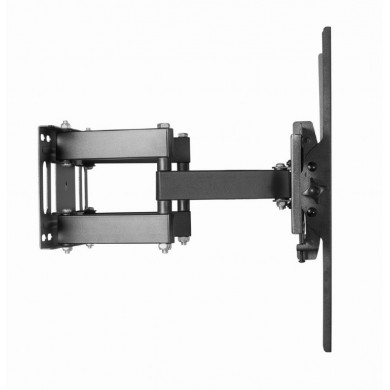 Full-motion TV-Wall Mount for 32 -55”- Gembird ”WM-55ST-04”, allows up to 60 degrees swivel and 20 degrees tilting, max. 35 kg, Distance to wall: 78 - 400 mm, max. VESA 400 x 400, Black