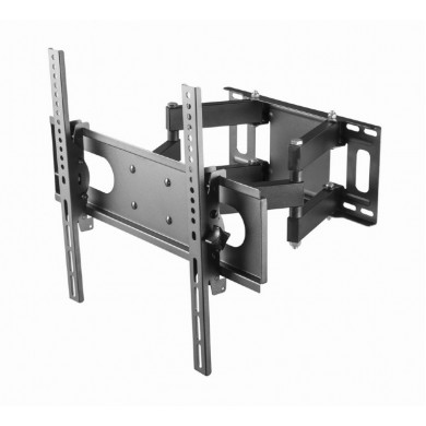 Full-motion TV-Wall Mount for 32 -55”- Gembird ”WM-55ST-04”, allows up to 60 degrees swivel and 20 degrees tilting, max. 35 kg, Distance to wall: 78 - 400 mm, max. VESA 400 x 400, Black