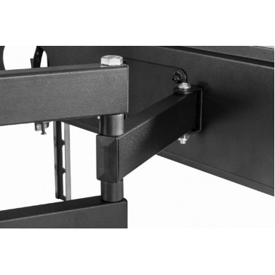 Full-motion TV-Wall Mount for 32 -55”- Gembird ”WM-55ST-04”, allows up to 60 degrees swivel and 20 degrees tilting, max. 35 kg, Distance to wall: 78 - 400 mm, max. VESA 400 x 400, Black