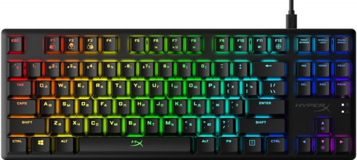 Tastatura HYPERX Alloy Origins Core RGB, HyperX Red key switch, [HX-KB7RDX-RU]