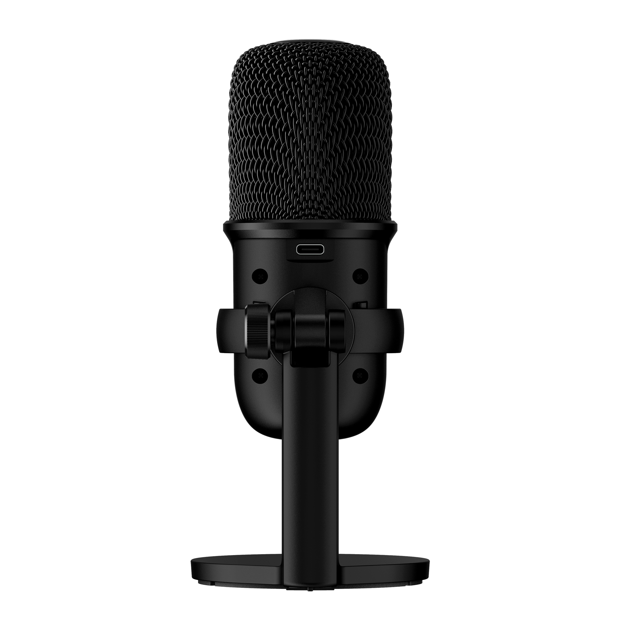HyperX SoloCast, Microphone for the streaming, Sampling rates: 48 / 44.1 /32 / 16 / 8 kHz, 20Hz-20kHz, Tap-to-Mute sensor with LED indicator, Flexible, Adjustable stand, Cardioid polar pattern, Boom arm and mic stand, Cable length: 2m, Black, USB